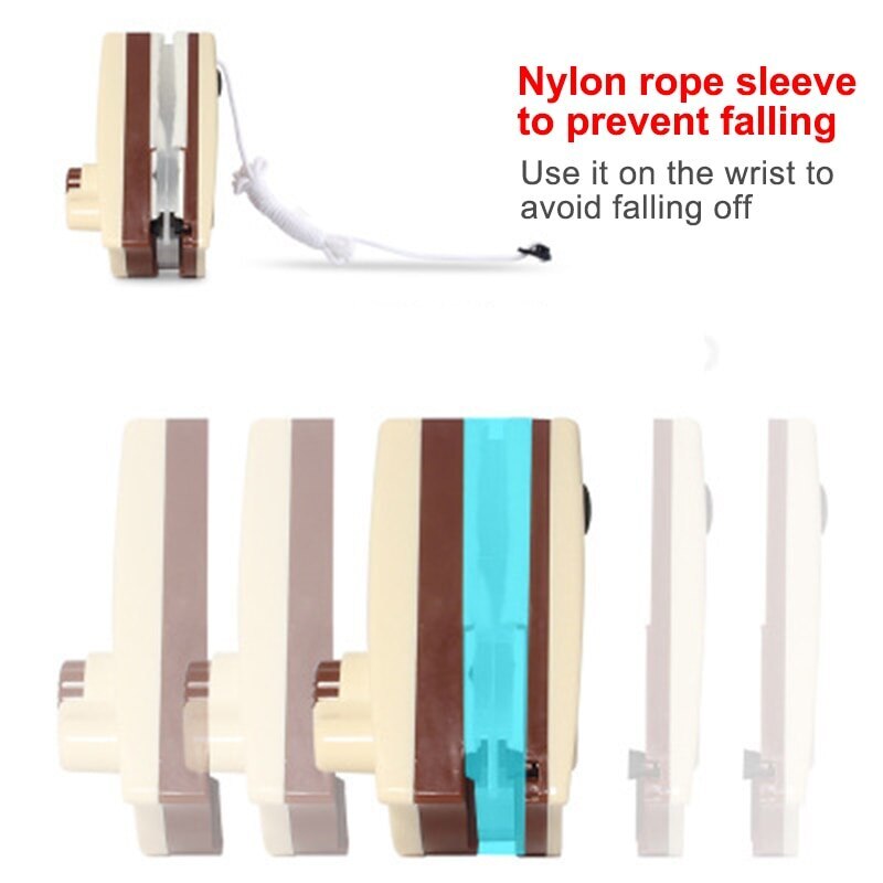 Double-sided Magnetic Window Glass Cleaner Magnetic Brush Glass Window Cleaner Household Window Cleaning Tool^o^