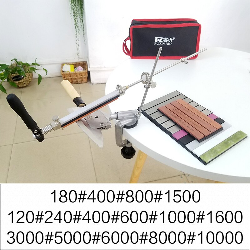 Ruixin pro affûtage pierre aiguiseur de couteau de supérieure dernier portable 360 degrés rotatif pince pointe diamant