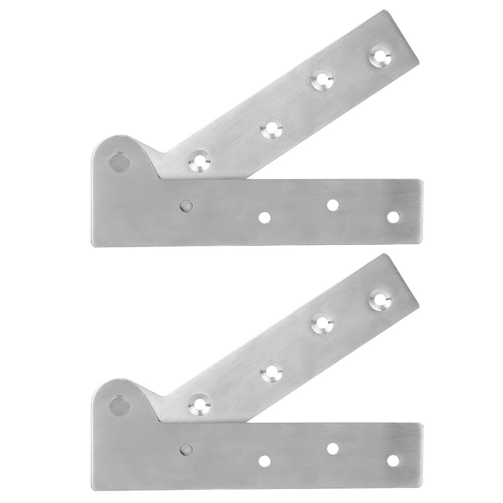 2Pcs Door Hinge Stainless Steel Hinge 180 Degrees Rotation Door Shaft Hinge Furniture Hardware Accessories