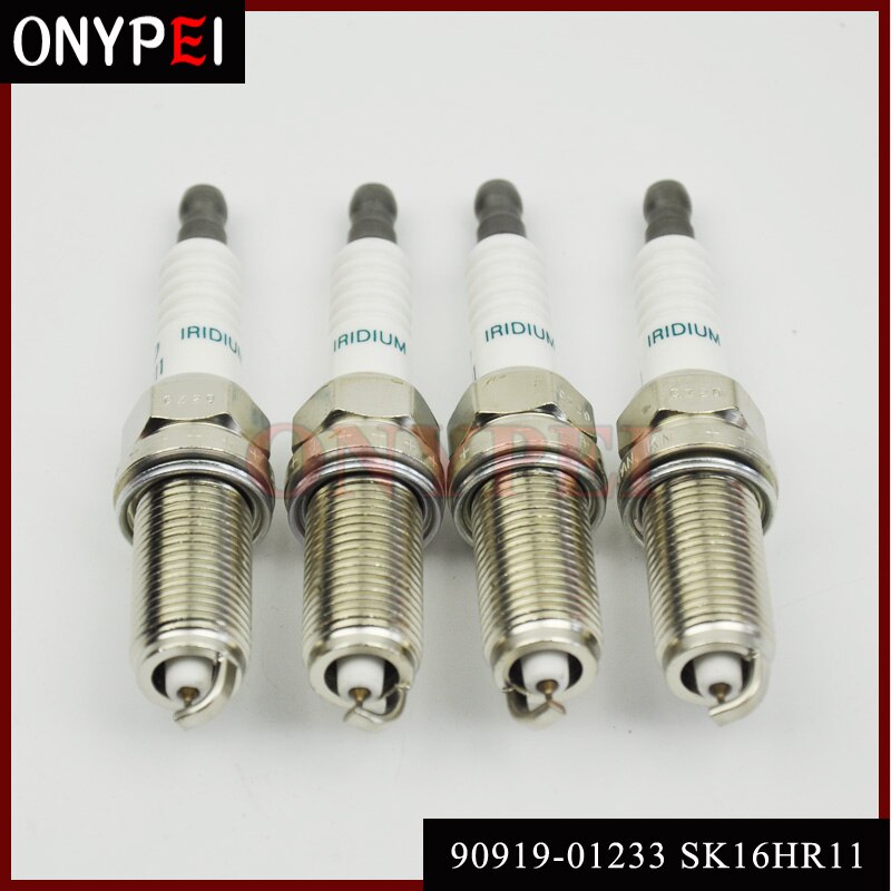 4 stuks/partij iridium bougie 90919-01233 sk16 uur 11 voor toyota lexus 9091901233 90919 01233
