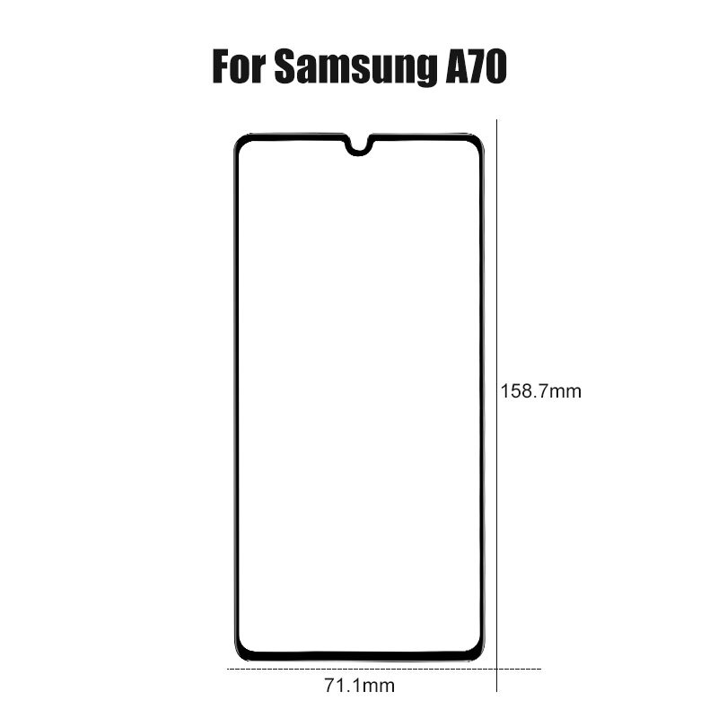 3Pcs Gehard Glas Voor Samsung Galaxy A10 A20 A30 A40 A50 A60 A70 A80 A90 Screen Protector Voor Samsung m10 M20 M30 M40 A51 A20E: For Samsung A70