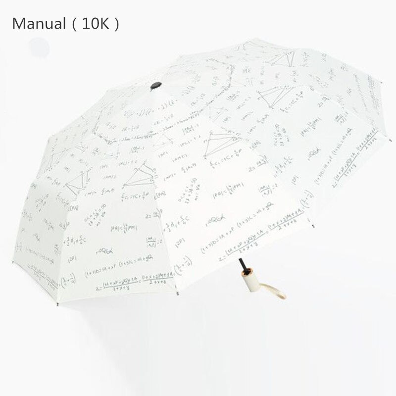 190T 10K Tragbare Frauen Formel Regenschirm Schwarzen Regenschirm Kleine Drei Falten Sonnenschutz Mathematik Dach Verhindern UV Regendicht Klapp regenschirm: B