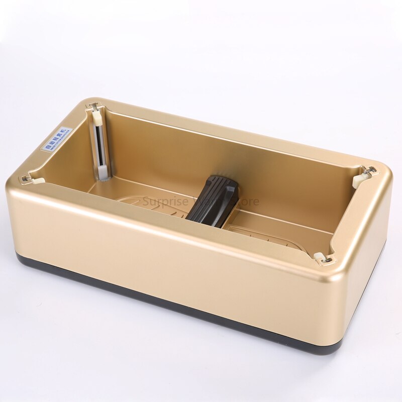 Sapata automática da máquina da capa da sapata do pé da máquina descartável da sapata da caixa smart sapata com 100pc capa da sapata: Golden