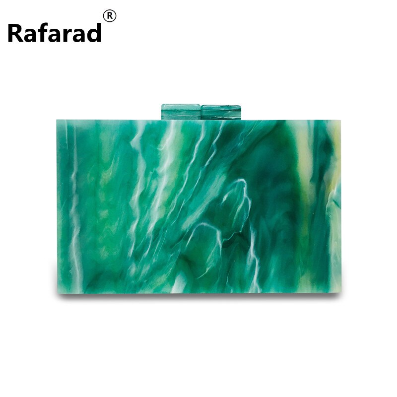 Marblegreen Mini Vrouwen Avond Tassen Dames Clutch Purse Schouder Wedding Party Acryl Box Koppelingen Handtassen Tassen