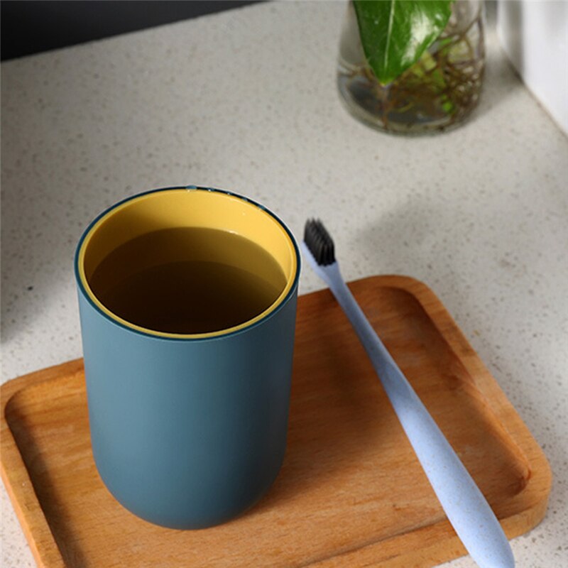 Tasse à dents accueil salle de bain accessoires porte-brosse Simple multifonction PP matériel lavage dent tasse