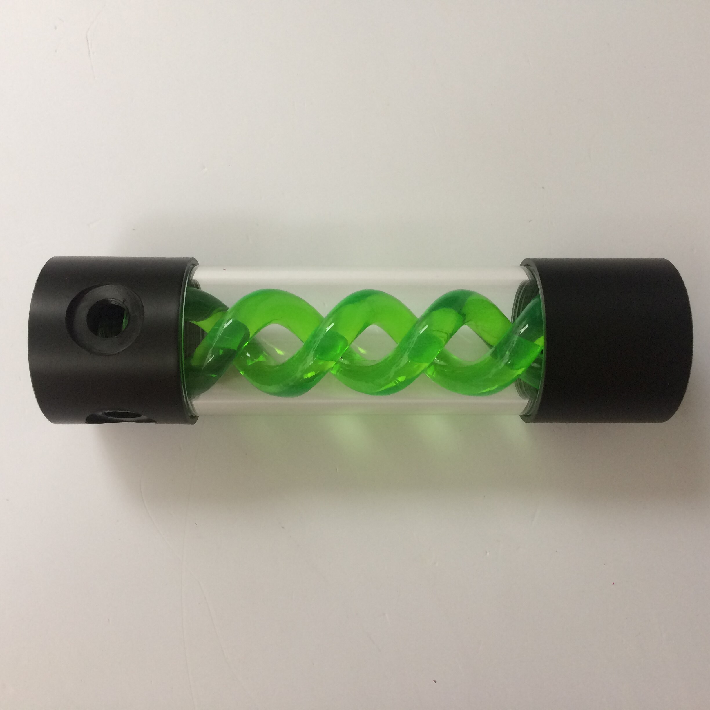 Computer water tank Virus Water Tank Spiral Cylindrical Suspended Water Tank 201MM Computer Water Cooling kit: green