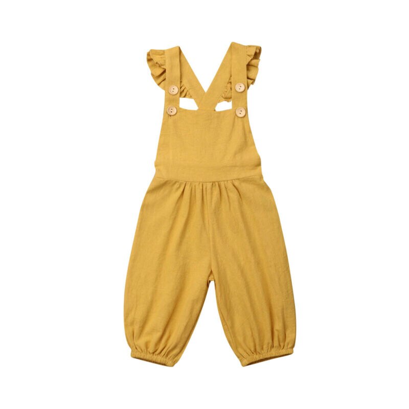 Dolce Appena Nato Del Bambino Della Ragazza Tute Pantaloni Fly-Manica Sling Senza Maniche Vestiti di Estate