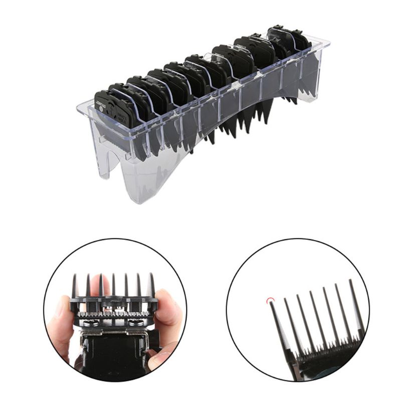 10PCS Hair Clipper Combs Guide Kit Magnetic Plastic Hairs Trimmer Limit Comb Attachments Salon Tool