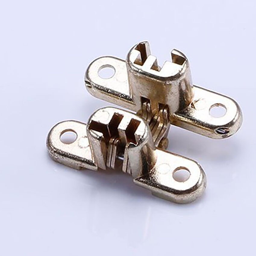 Zinklegering + ijzer verborgen kruisscharnier Onzichtbare verborgen meubelscharnieren Verborgen scharnier voor opvouwbare doe-het-zelf eettafel Raambureau: WHITE