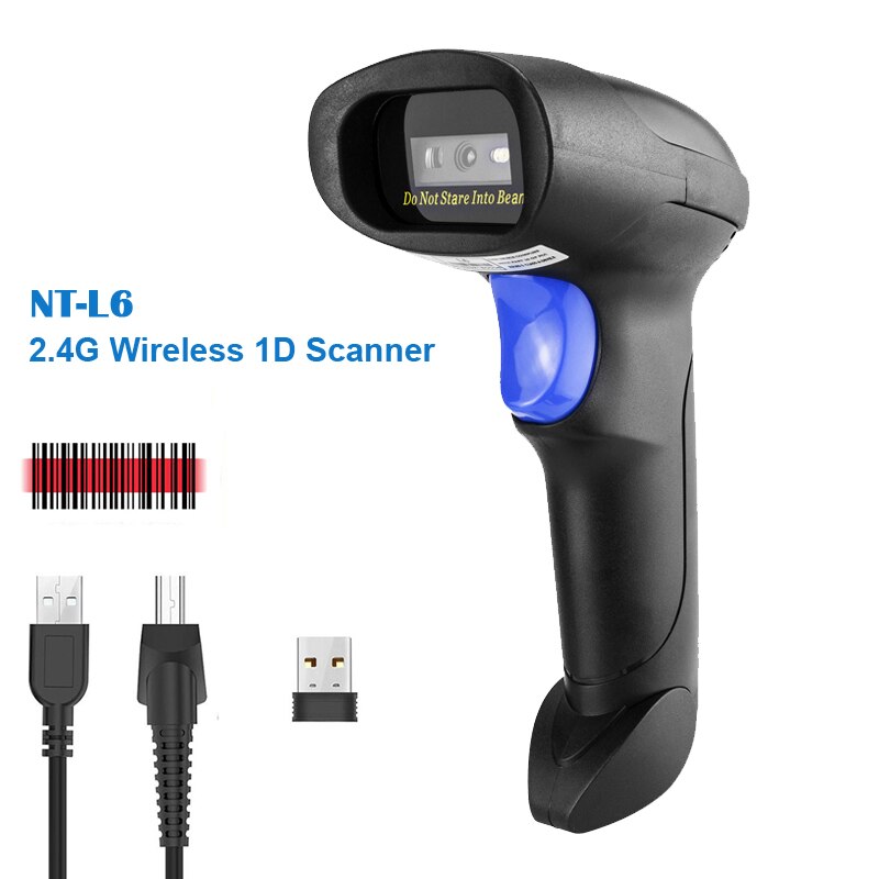 Snelle Scanner Draadloze 2D Barcode Scanner Voor Inventaris Pos Terminal En L5 Bedrade 1D/2D Qr Barcode Reader: NT-L6 Wireless CCD