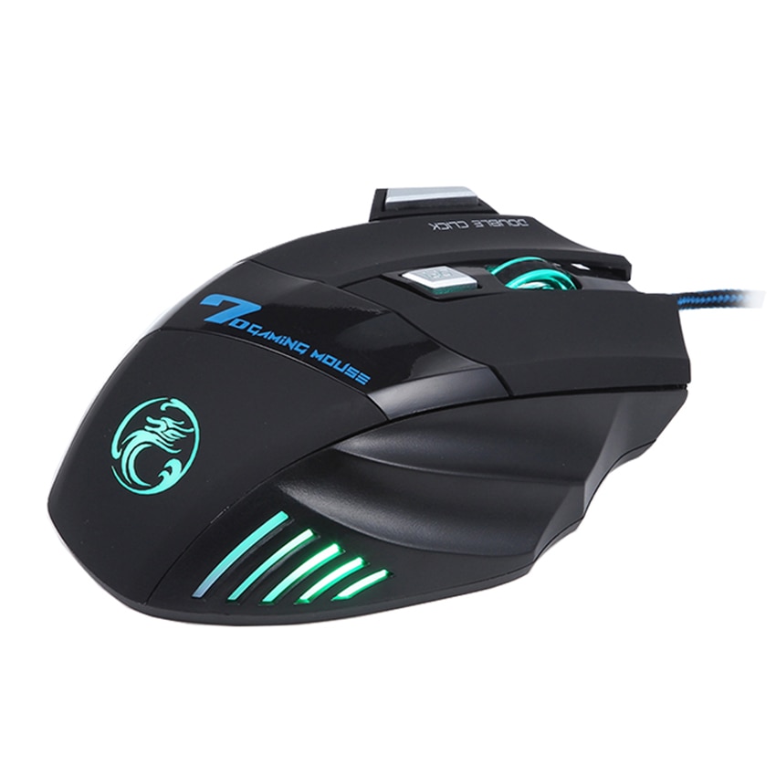 iMice X7 Wired Gaming Mouse 7 Buttons LED Optical Game Ergonomic Mouse Mice for PC Laptop Computer Mouse Gamer