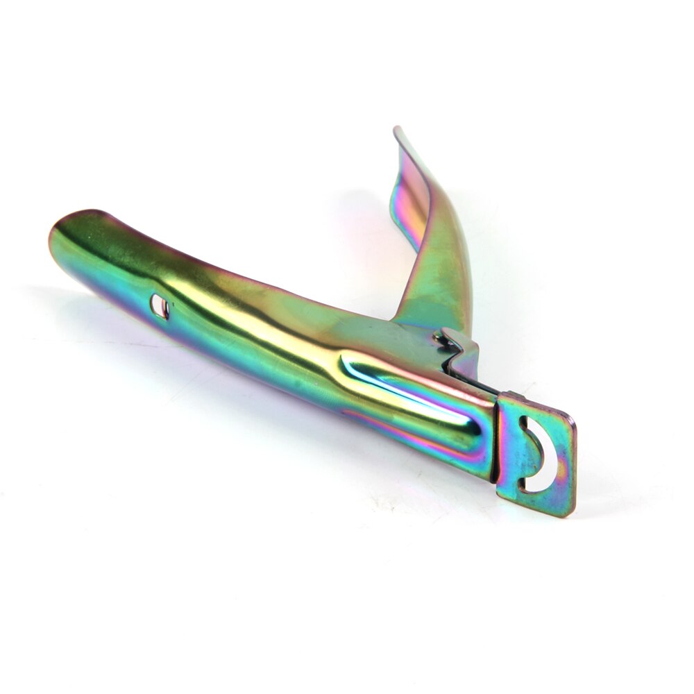 ANGNYA 10Pcs U Shape Nail Cutter Straight Scissor DIY Manicure False Nail Tips Cutting Scissor Flat Cut Nails Clip