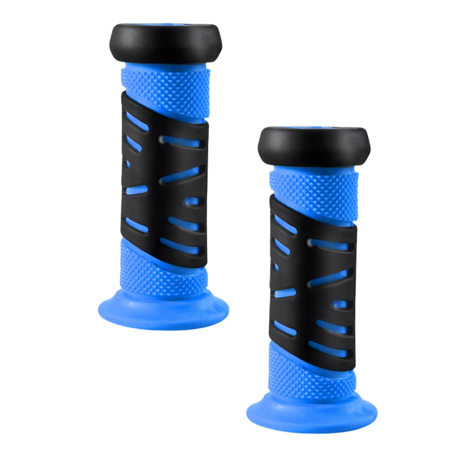 Fahrrad griff griffe langlebige Anti-Rutsch-Griffe Lenker griff für Kinder Jungen und Mädchen Kinder fahrräder Fahrrad Skateboard Roller: Blau