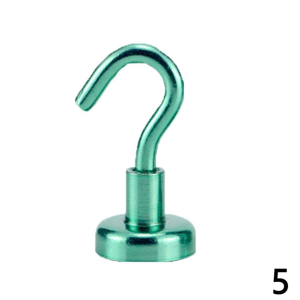 1pc magnetiska krokar utan märkning kraftiga krokar magnethållare stöd dörrhängare badrum kök 10kg sugvägg krokar hållare: E