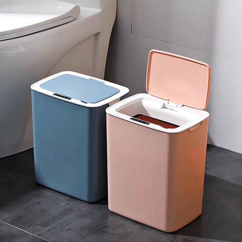 14l automatiska soptunnor smarta sensorer intelligent induktion elektrisk soptunna förvaring smart kickfat