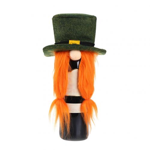 Śliczne broda świętego mikołaja warkocz kapelusz wina pokrowiec na termofor otwieracz butelek szampana worek robić pakowania boże narodzenie ornament dekoracyjny: Braid