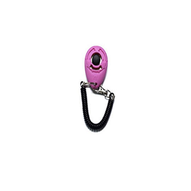 Pet Dog Dog Training Dog Supplies Clicker Trainer Fast Dog Training Device Clicker Whistle Password Equipment Trainer: Pink