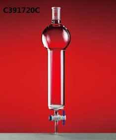 synthware,Column, Chromatography with reservior, Fritted Disc, Column O.D :17mm, Column I.D.:13.4mm, Effective Length:203mm