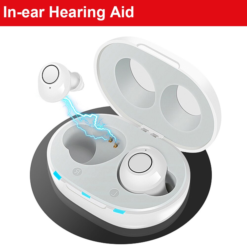 deaf aid Hearing Aid Intelligent style Low-noise Wide-frequency One-click Operation Elderly In-ear Hearing Aids rechargeable