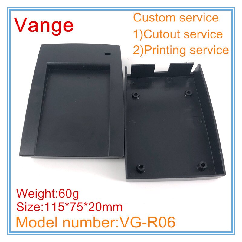 2 stks/partij product IP54 ABS plastic behuizing 110*80*25mm voor deur toegangscontrole kaartlezer