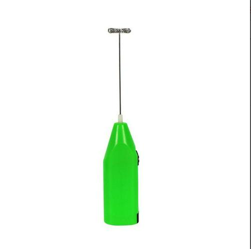Electric Egg Beater Coffee Milk Drink Whisk Mixer Mini Handheld Stirrer Kitchen Tool with Removable Battery: green