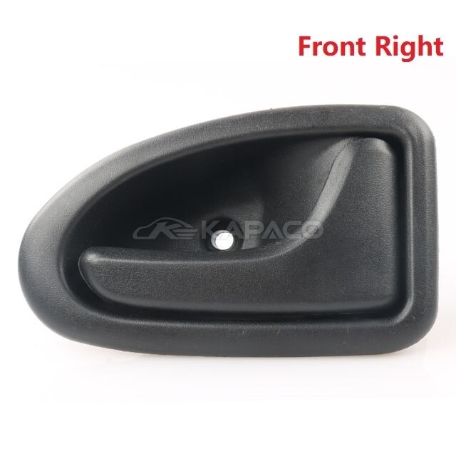 Manija de puerta interior negra LH/RH para coche, manija de puerta interior para Renault TRAFIC Clio 1999-up Scenic Megane: Front Right 1pc