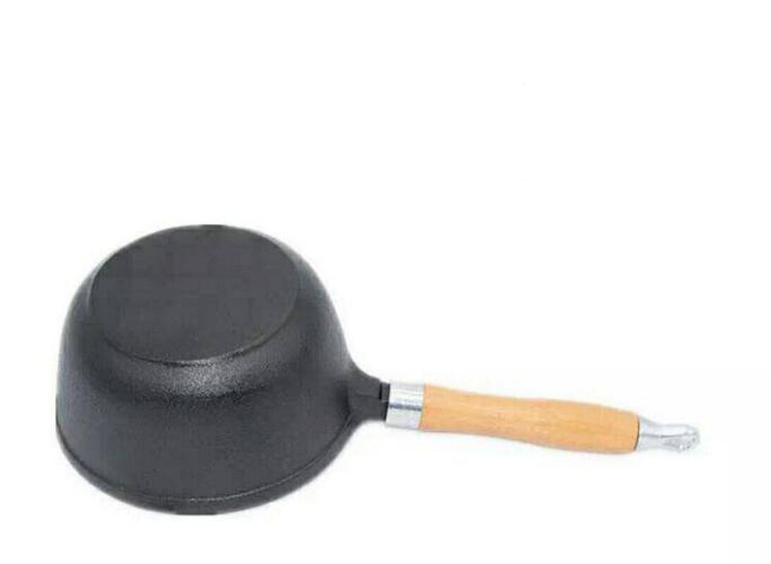Støbejern mælkekande baby babymad supplement gryde lille jern gryde non-stick fortykkelse flad bund nudelsuppe gryde mælk pot sundhed