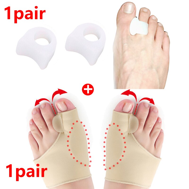 Hallux Valgus Corrector Orthopedic Big Toe Bone Thumb Bunion Corrector Silicone Socks for Legs Foot Care Pedicure Tools: style E