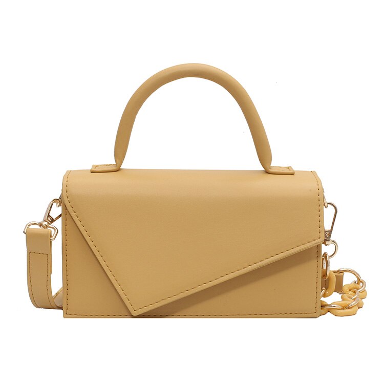 Lady Casual Flap Vierkante Zak Zomer Leer Vrouwelijke Handtas Keten Schoudertas Messenger Bag