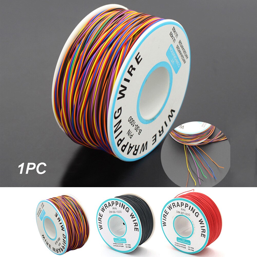 820 Feet 30AWG Air Line Tinned Copper Cable Roll For LCD Screen Single Driver Electronics-Salon Wrapping Wire PVC Insulation