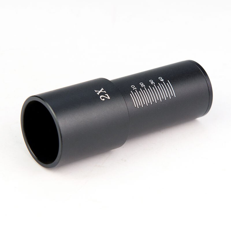 1 PC 23.2mm Interface 2X Metal Barlow Lens Microscope Eyepiece