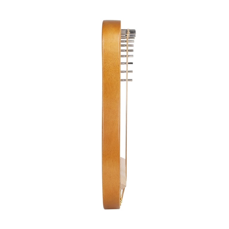 16-Tone Log Lyre Portable Musical Instrument Harp 16-Strings Solid Wood Veneer Lyre Stringed Instrument