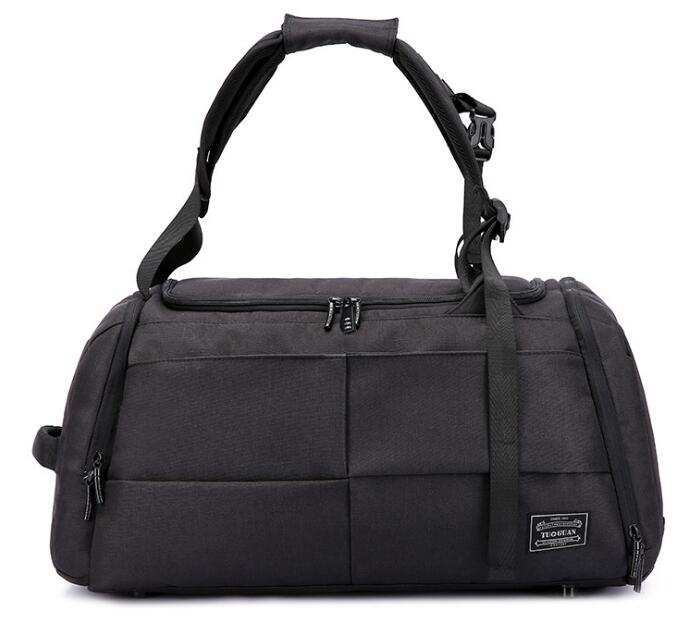 Multifunctionele sporttas voor heren, grote reistas, crossbody schoudertas voor heren, basketbaltraining voor buiten.: Zwart