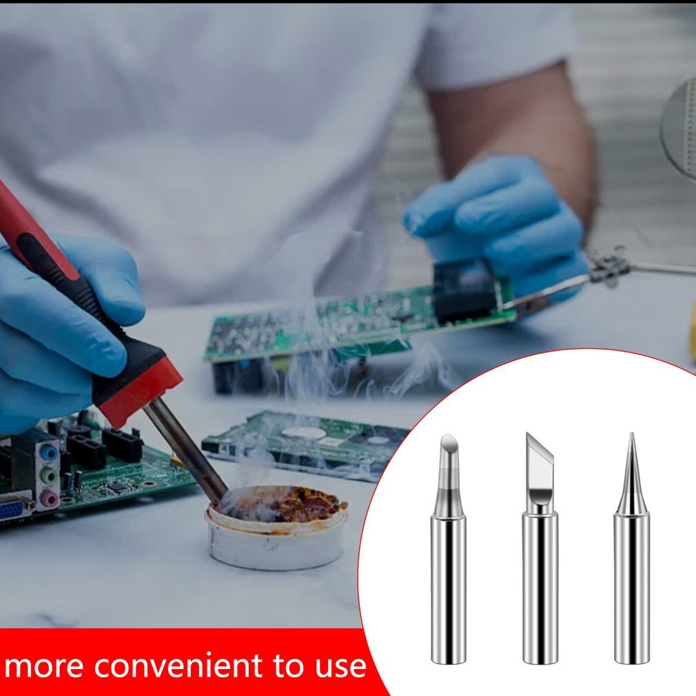 Soldering Iron Tips Pure Copper Soldering Iron Tip Lead-free Solder Tips Welding Head Soldering Tools 17pcs/set