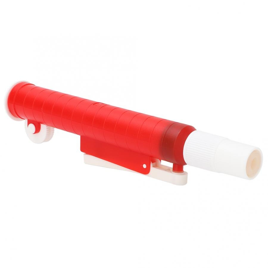 1pcs Pipette Pump Filler for Disposable Plastic and Glass Pipettes 25ml Red