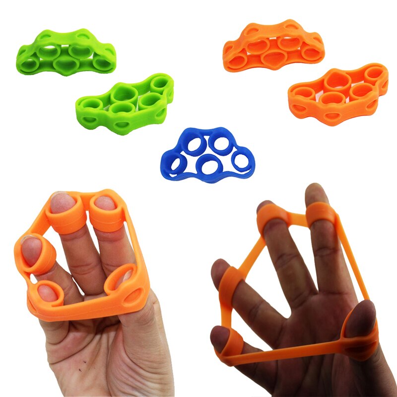 1Pcs Silicone Hand Vinger Trainer Ring Anti Stress Speelgoed Student School Verhogen Focus Speelgoed Antistress Voor Autisme