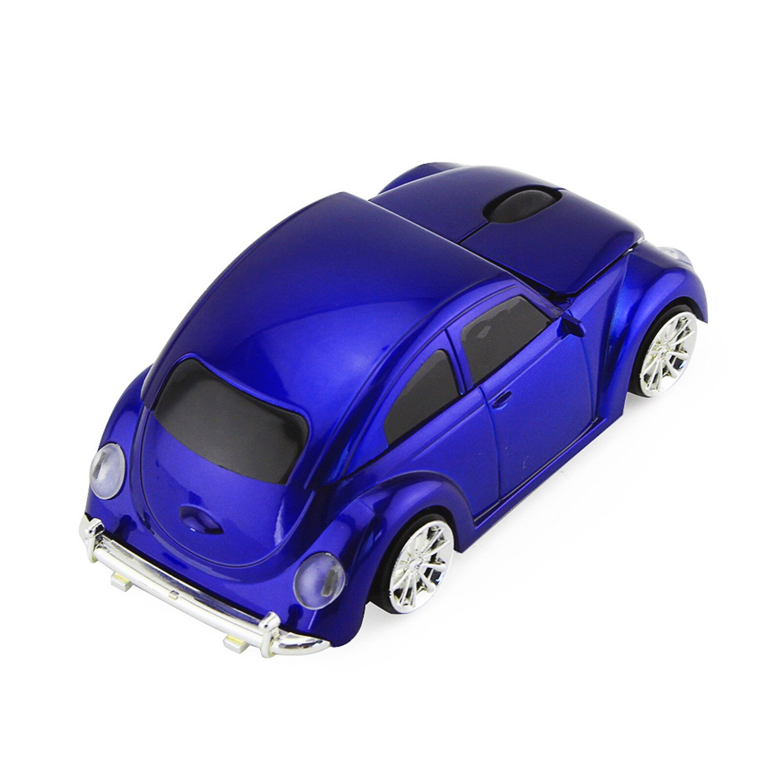 USB 2.4GH Beetle Wireless Car Mouse Car Model Sports Car Mouse With USB Mouse Mice For Laptop PC Computer: Blue 