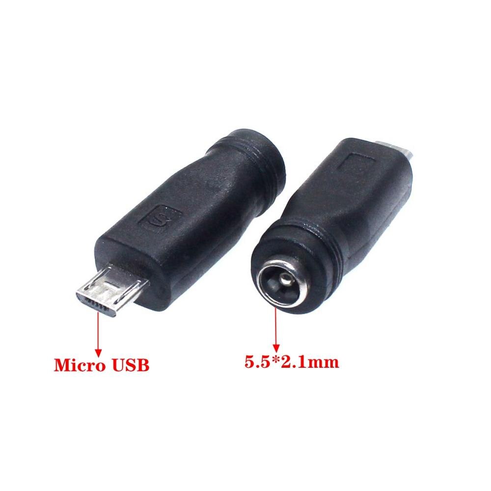 5v dc 5.5 * 2.1 mm strømstik usb type c usb-c type -c 5.5mm *2.1mm mini usb højre &amp; micro usb dc strømstik adapter 1 stk