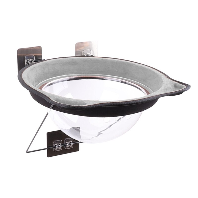 Cat Hammock Bed Window Pod Lounger Self-Adhesive Warm Bed For Pet Cat Rest House Soft Cat Bed Comfortable Ferret Cage: H