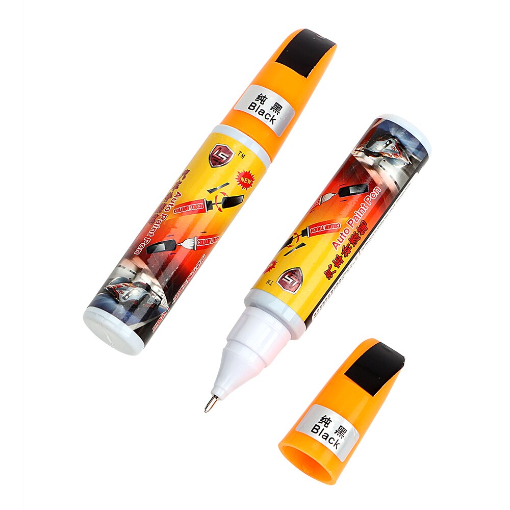 2 stk auto lak pen bil ridse reparation værktøj sort auto pleje fix it pro bil lak pleje bil-styling vedligeholdelse