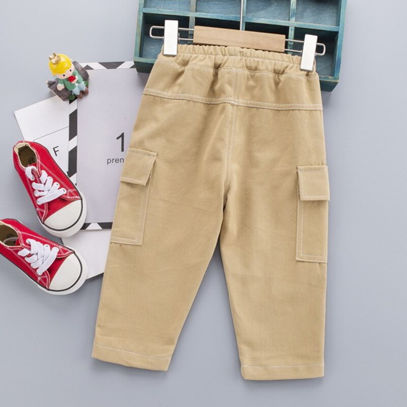 Spring Baby Boys Pants Overalls Kids Trousers Autumn Children Casual Pants Clothes Stylish Kids Boys Straight Pants Open Gear