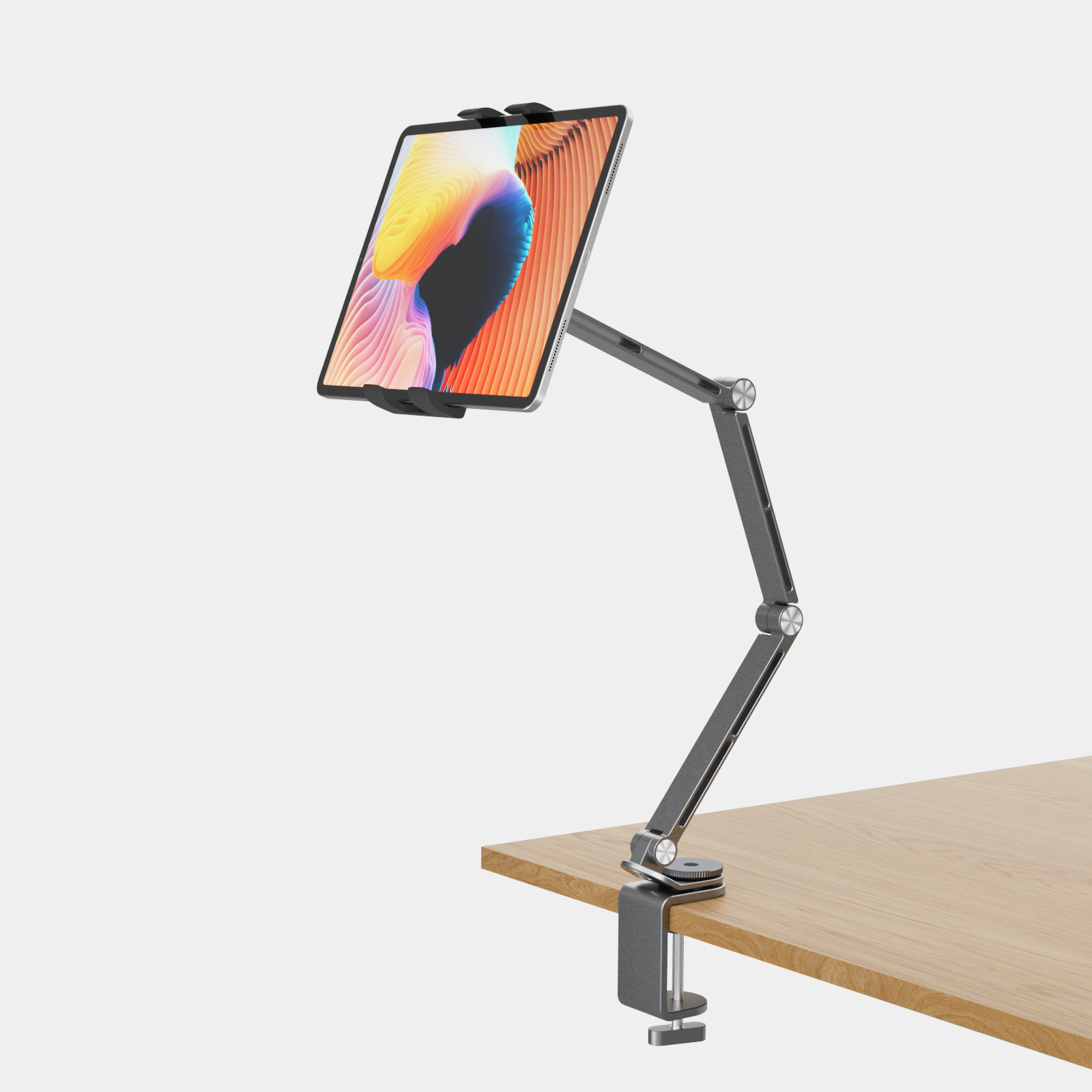 Langer Arm ständer für Monitorst änder iPad Galaxie Xiaomi Tablet Kindler Tablet Schreibtisch halter Magnet bett Telefonst änder Clip halterung: Dark Grau