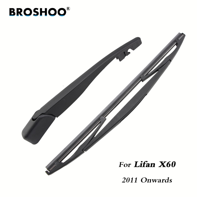 BROSHOO escobillas del limpiaparabrisas trasero del coche brazo del limpiaparabrisas trasero para Lifan X60 Hatchback en adelante) 305mm, estilo de accesorios automáticos