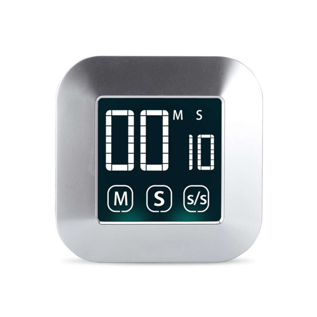 Cooking LCD Touch Screen Digital Timer Exercise Fitness Yoga Large Display Countdown Alarm 99 Minutes 59 Seconds Kitchen Gadget