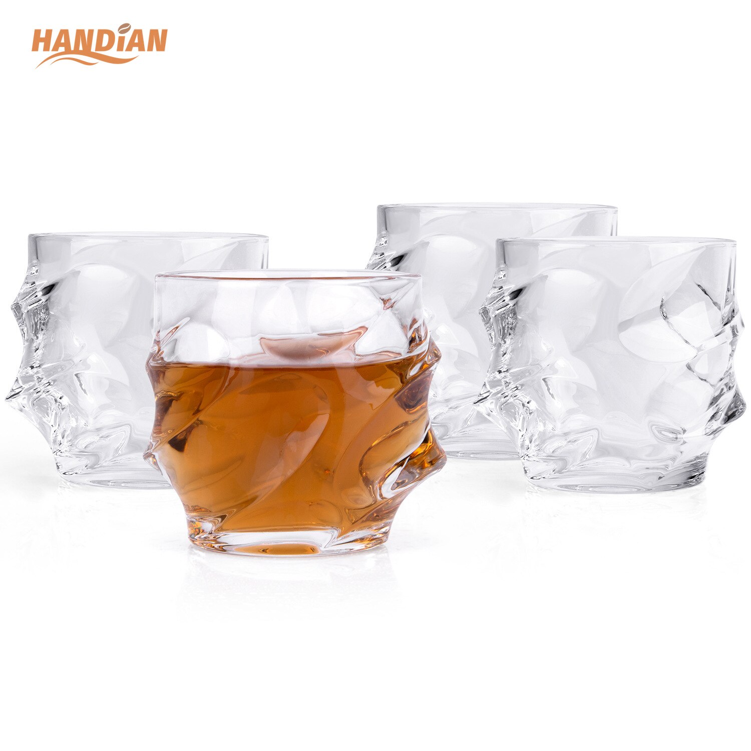 Kristallglas utländskt vinglas brandy spritglas familj whiskyglasuppsättning dubbel vägg glas kopp