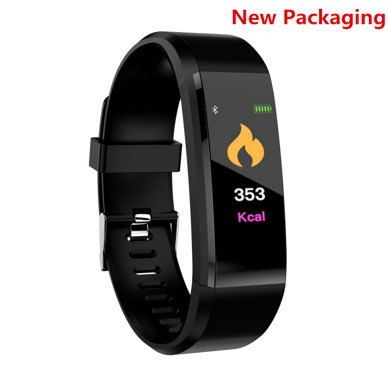 ID115 Plus pulsera inteligente deporte Bluetooth pulsera con supervisión de frecuencia cardiaca ver Actividad Fitness banda inteligente