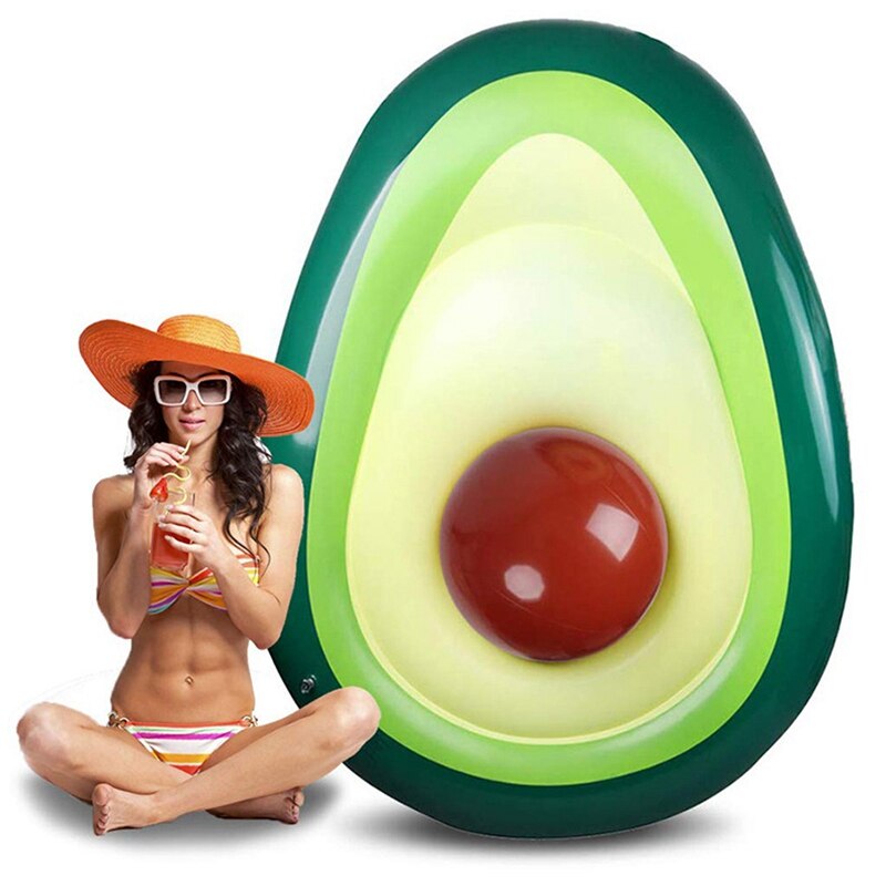 Gonflable D'avocat Piscine Flotteur Bouée avec Boule D'eau Amusant Grande Exploser Fête De Plage D'été Jouets Radeau pour Enfants Adultes: Default Title