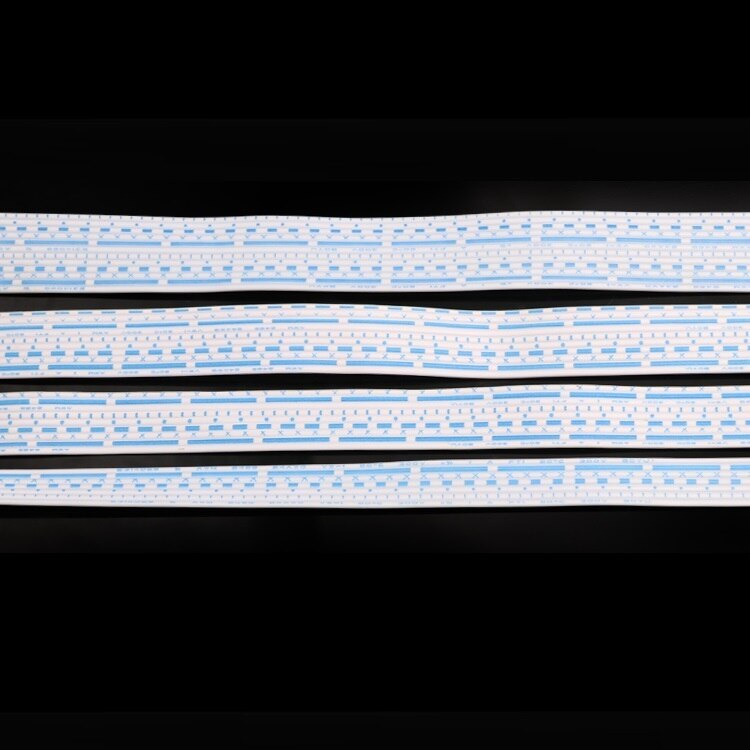 UL2468 Extension Wire 24AWG 7P 8P 9P 10P 12P Pin Flat Ribbon PVC Insulated Copper Connect Cable Electron Strip Line Blue White