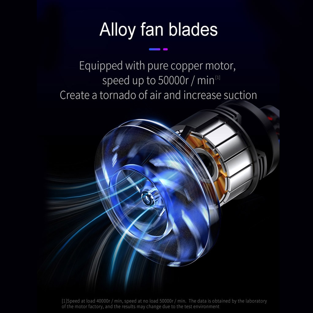 Car Vacuum Cleaner Portable Wireless Handheld Auto Vacuum Cleaner Robot for Car Interior & Home & Computer Cleaning