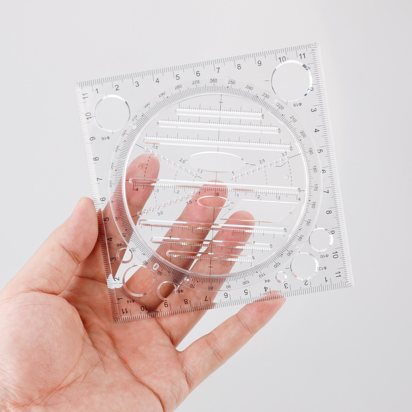 Multifunctional Drawing Million ruler Drawing Instrument For Middle School Students Rule Function Parallel Elliptic Templa